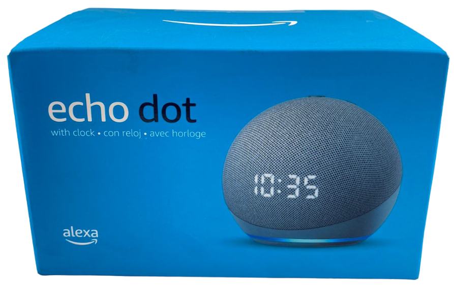 Echo dot 4ta Gen con Reloj / Azul > Alexa