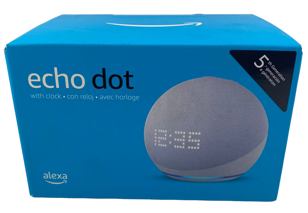 Echo dot con reloj 5ta Gen / Blanca > Alexa