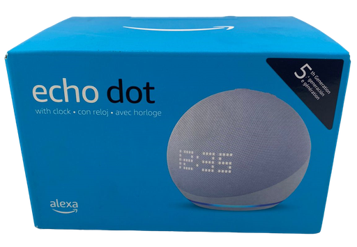 Echo dot con reloj 5ta Gen / Blanca > Alexa