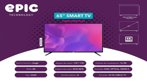 Tv Smart Epic 65"